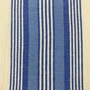 Sahara Flannel Blankets Blue Stripe Close Up