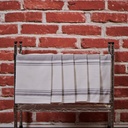 Bistro Kitchen Towels Gray Stripe