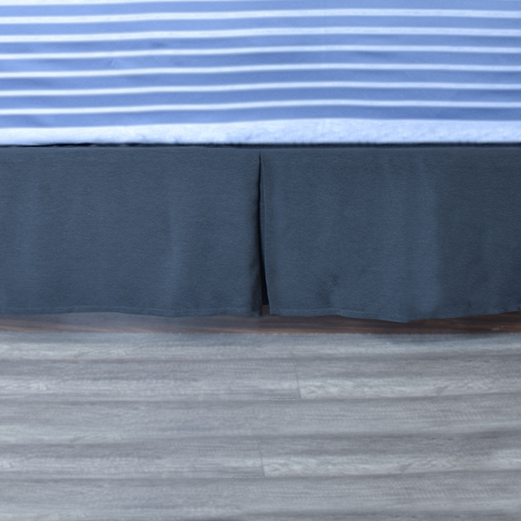 Bed Skirt - Box Pleat (Black)
