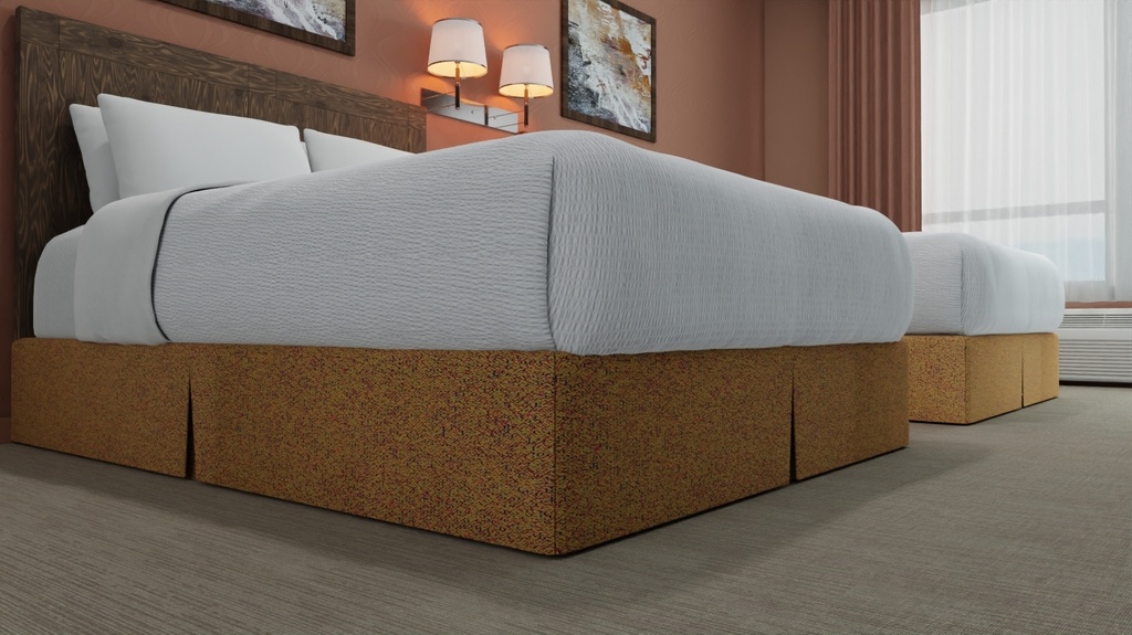 Bed Skirt - Box Pleat (Barista Gold)